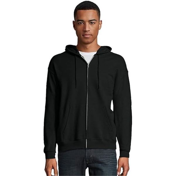 NEW HANES MEDIUM BLACK HOODIE