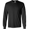 Image 1 : NEW 2 GILDAN ULTRA COTTON 2XL BLACK LONG SLEEVE SH