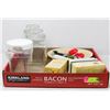 Image 1 : KITCHEN LOT- 3 CANISTERS,UTENSILS,TASSIMO COFFEE,