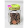 Image 1 : JAR OF CANADIAN PENNIES