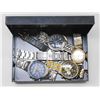 Image 1 : BOX W/ 6 WATCHES: VINTAGE TIMEX ETC.