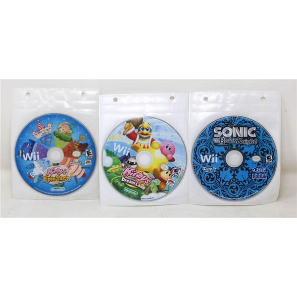 WII GAMES: SONIC AND THE BLACK KNIGHT,