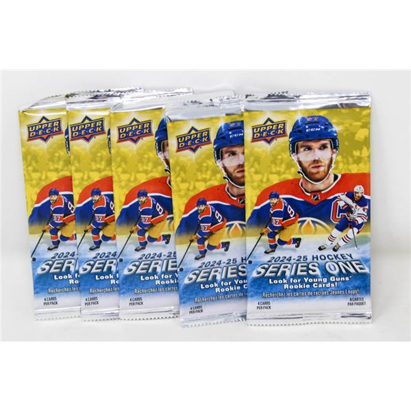 5 2024-25 UPPER DECK PACKS