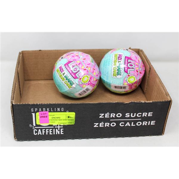 TWO LOL SURPRISE MIX AND MAKE BIRTHDAY CAKE