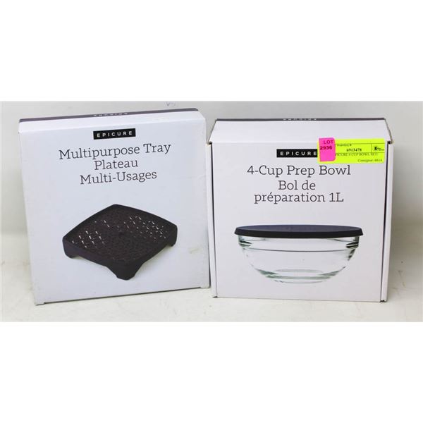 NEW EPICURE 4 CUP BOWL SET/