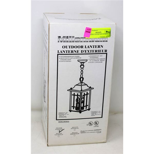 OUTDOOR LANTERN- NEW IN BOX