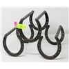 Image 1 : CUSTOM ST. CROIX FORGED HORSE SHOE WINE RACK