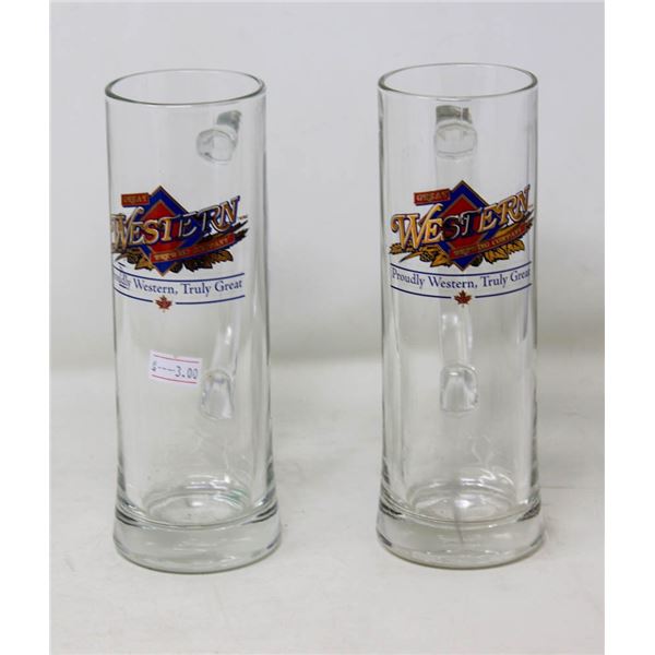 SET OF GREAT WESTERN BEER MUGS