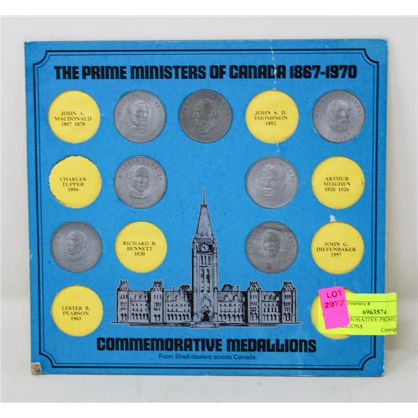 COMMEMORATIVE PRIME MINSTER MEDALLIONS