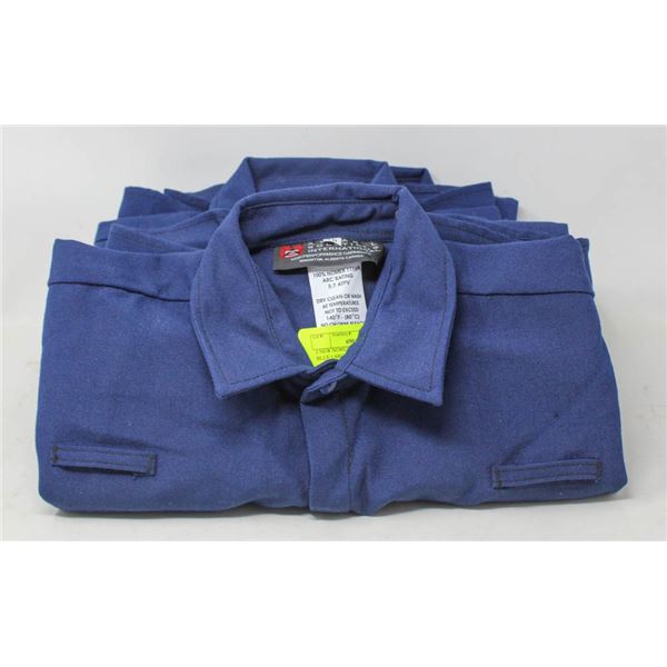 3 NEW NOMEXX FR SHIRTS DARK BLUE LARGE