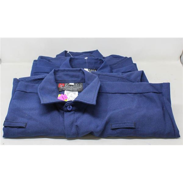 3 NEW NOMEXX FR SHIRTS DARK BLUE LARGE
