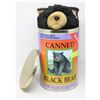 Image 1 : CANNED BLACK BEAR 12INCH PLUSH IN CAN