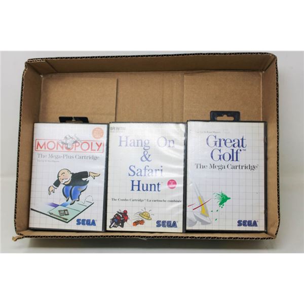 LOT OF SEGA GAMES