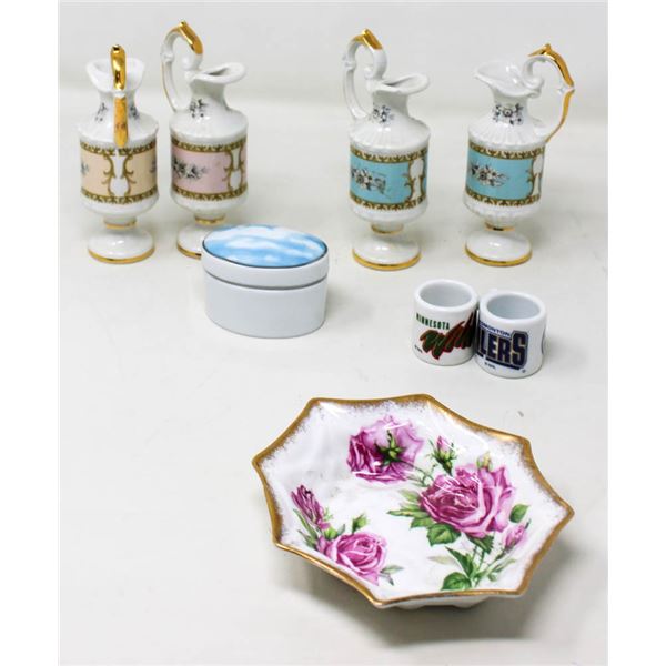 8 PIECE CHINA COLLECTION - 4 AUD BONE CHINA