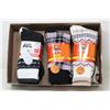Image 1 : 3 NEW PKGS 9 PAIR FUZZY THERMAL SOCKS