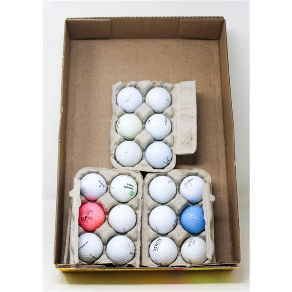 QTY 18 GOLF BALLS