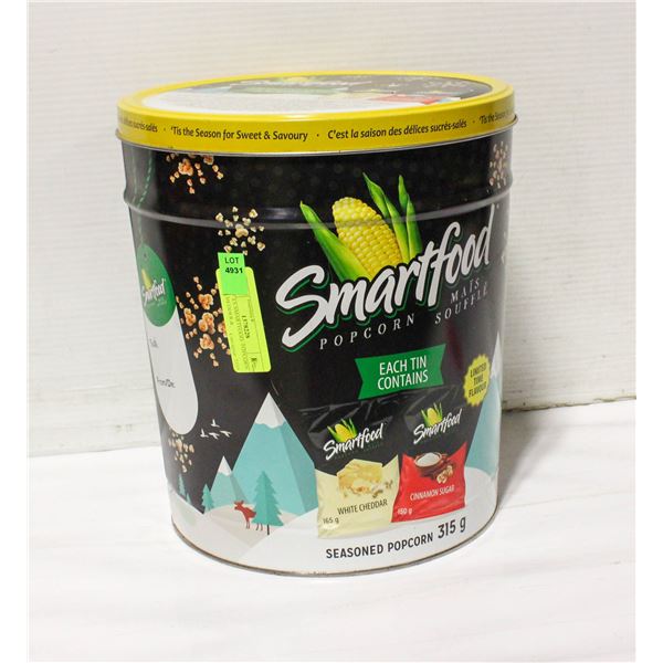 12X10" ES SMARTFOOD- POPCORN TINS CHEDDER &