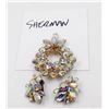 Image 1 : SHERMAN AURORA BOREALIS BROOCH & EAR RINGS
