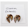 Image 1 : STUNNING ENAMEL EAR RINGS