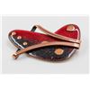 Image 1 : 1950'S AMOEBA ATOMIC MATISSE ENAMEL COPPER BROOCH