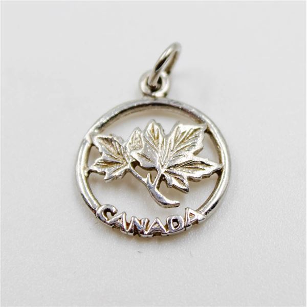 CANADA STERLING SILVER MAPLE LEAFS PENDANT