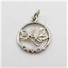 Image 1 : CANADA STERLING SILVER MAPLE LEAFS PENDANT