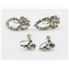 Image 1 : VINTAGE CORO RHINESTONE EAR RINGS 2 PAIRS