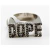 Image 1 : LARGE GOLD TONE DOPE RING SZ 10