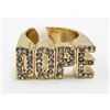 Image 1 : LARGE GOLD TONE DOPE RING SZ 8