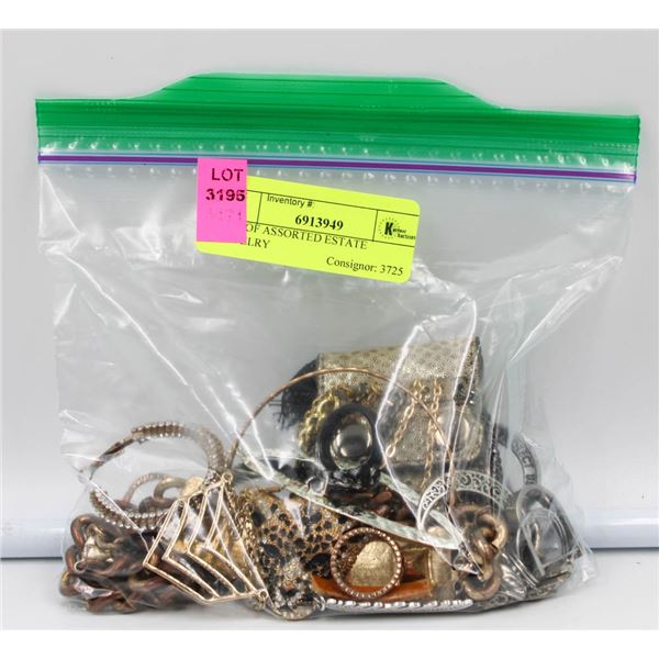 LOT OF ASSORTED ESTATE JEWELRY