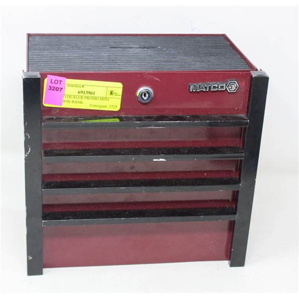 MATCO DEALER PROMO MINI TOOLBOX BANK