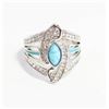 Image 1 : FAUX TURQUOISE RING SIZE 6