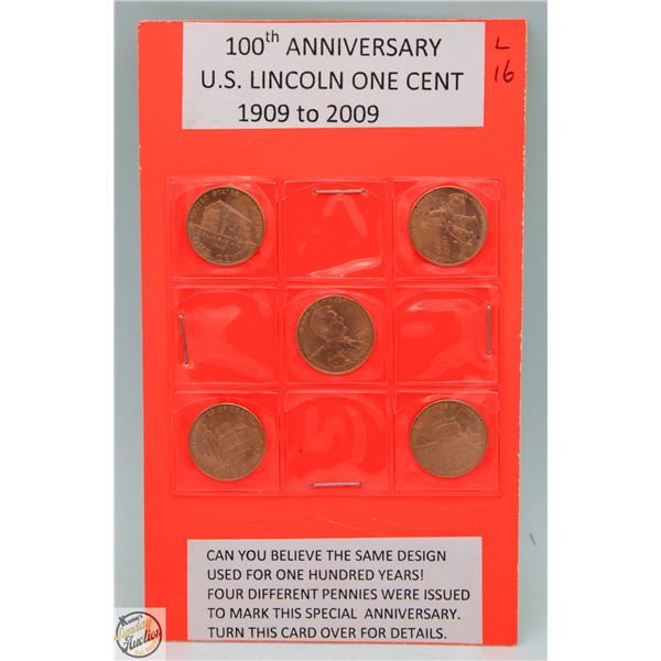 100TH ANNIVERSARY LINCOLN ONE CENT