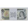 Image 1 : 1973 CANADIAN 1.00 LOT OF 10.00 BILLS CONSECUTIVE
