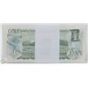Image 2 : 1973 CANADIAN 1.00 LOT OF 10.00 BILLS CONSECUTIVE