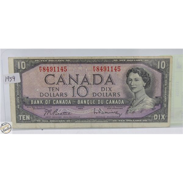 1954 CANADIAN 10.00 BILL