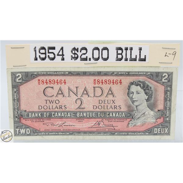 1954 CANADIAN 2.00 BILL