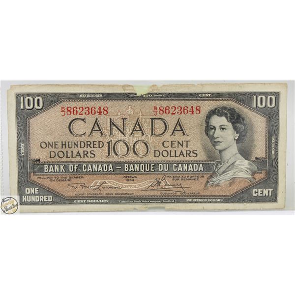 1954 CANADIAN 100.00 BILL