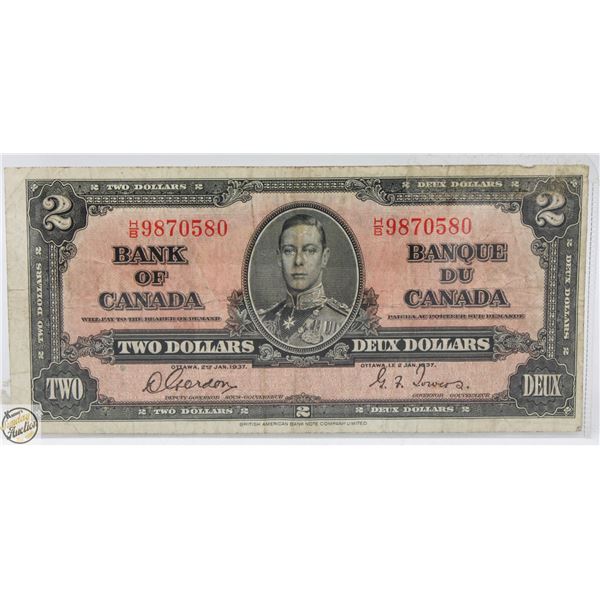1937 CANADIAN 2.00 BILL