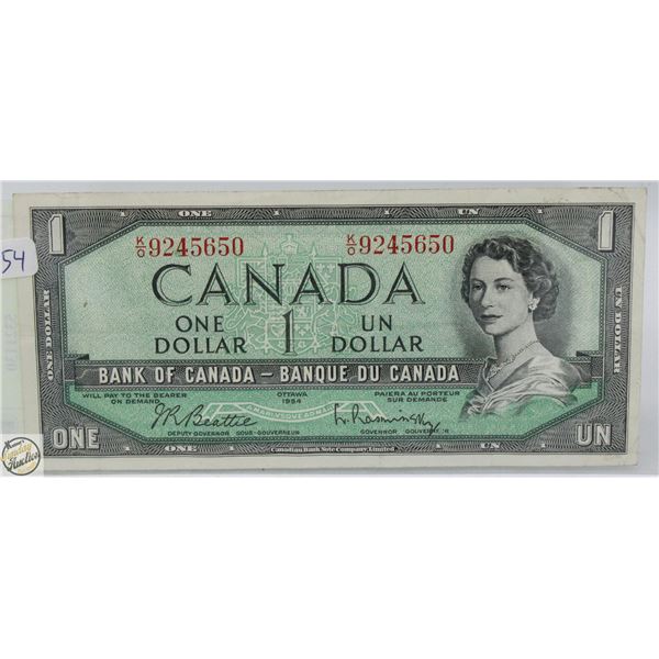 1954 CANADIAN 1.00 BILL