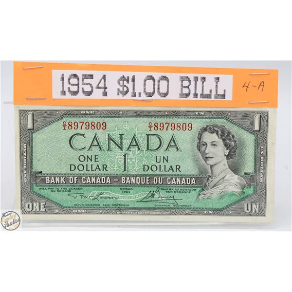 1954 CANADIAN 1.00 BILL