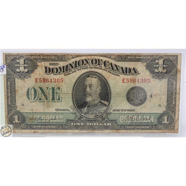 1928 CANADIAN 1.00 BILL
