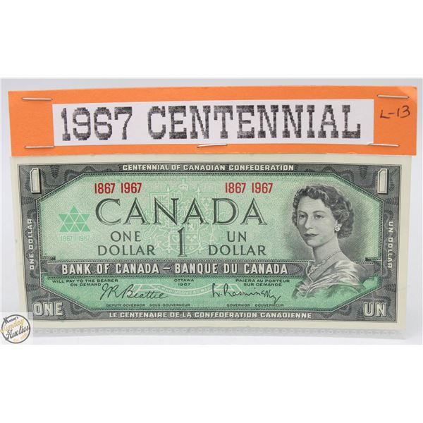 1967 CANADIAN 1.00 BILL