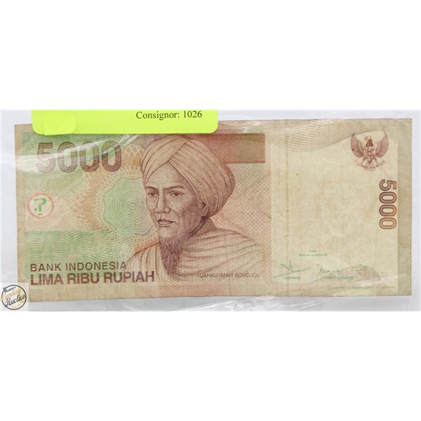 INDONESIA 5000 BILL