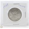 Image 1 : 1957 CANADIAN SILVER HLAF DOLLAR