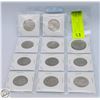 Image 1 : LOT OF 10 CANADIAN HALF DOLLAR & 1971 US