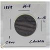 Image 1 : CDN CENT COIN COLLECTION 1859