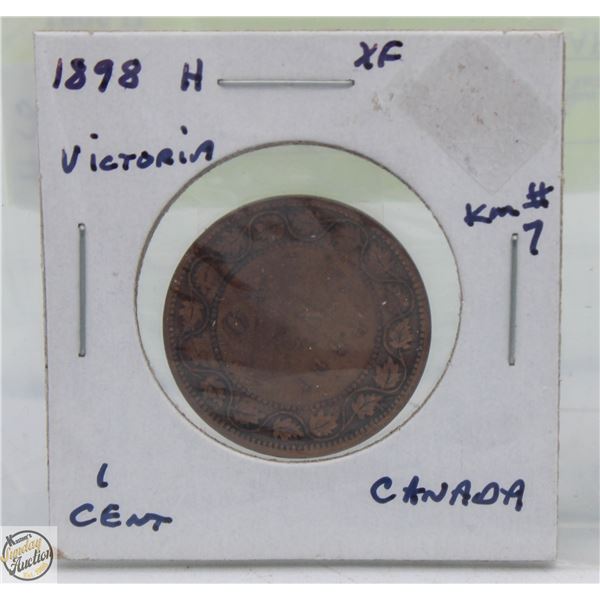 CDN CENT COIN COLLECTION 1898 H