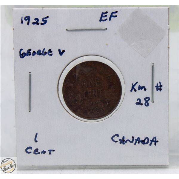 CDN CENT COIN COLLECTION 1925