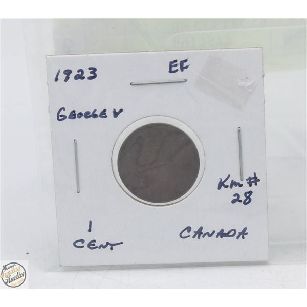 CDN CENT COIN COLLECTION 1923